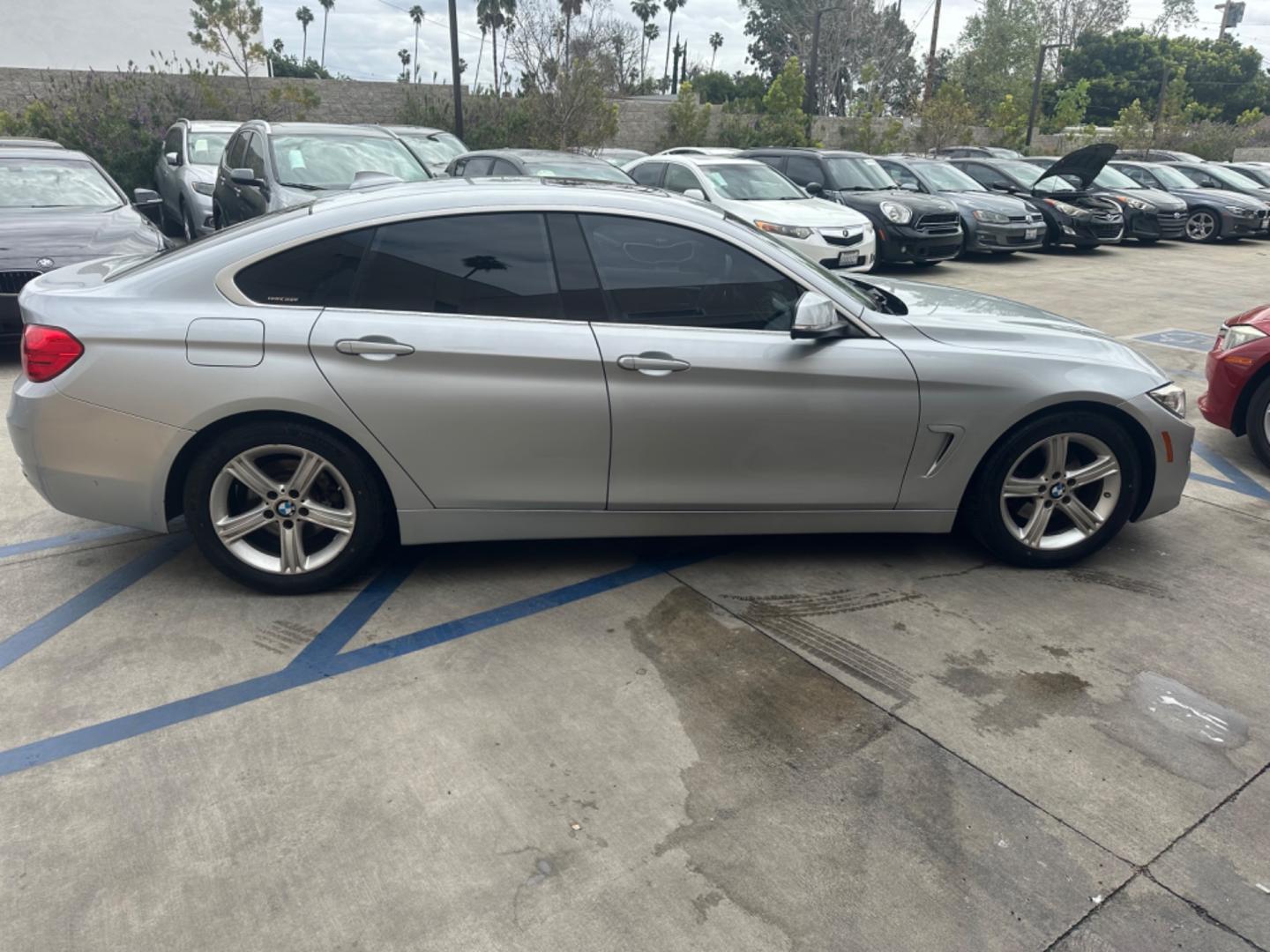 2016 Gray /Black BMW 4-Series Gran Coupe 428i SULEV (WBA4A9C53GG) with an 2.0L L4 DOHC 16V engine, 8A transmission, located at 30 S. Berkeley Avenue, Pasadena, CA, 91107, (626) 248-7567, 34.145447, -118.109398 - Photo#7